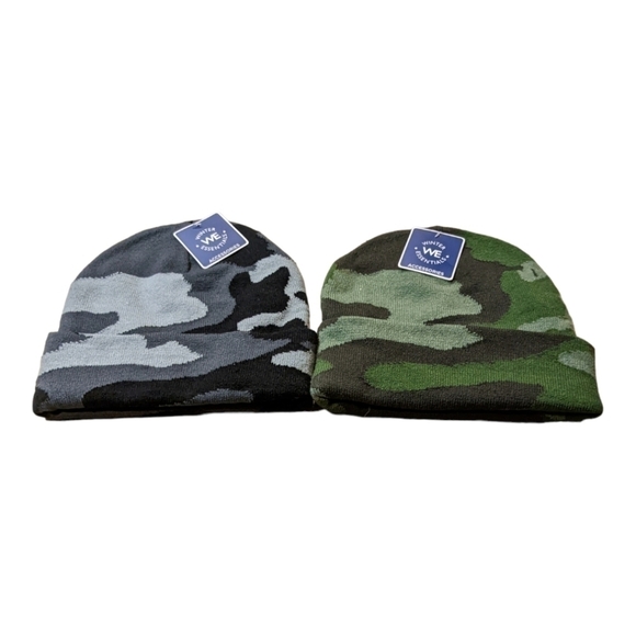 Winter Essentials camo beanie hats One Size NWT - Picture 1 of 5